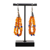 Navajo Amber and Lapis Earrings