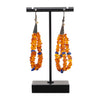 Navajo Amber and Lapis Earrings