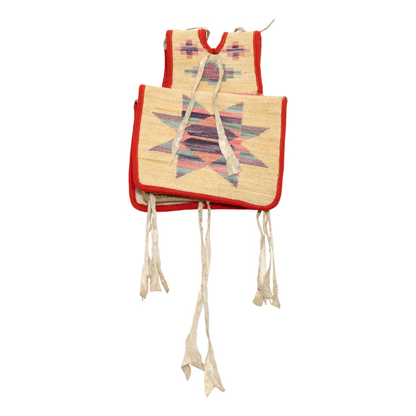 Nez Perce Corn Husk Saddle Bag, Native, Horse Gear, Saddle Bag