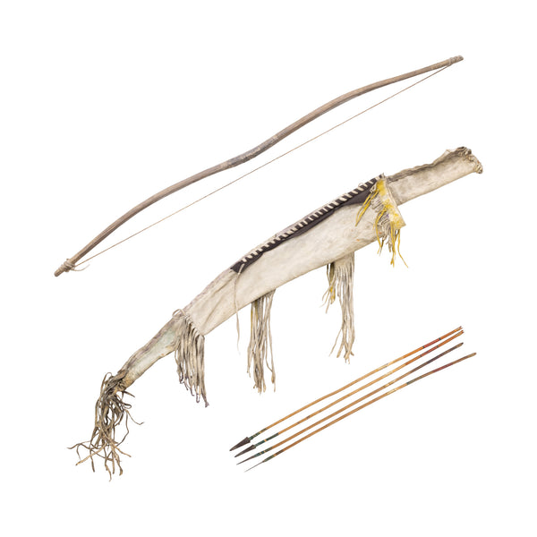 Apache Bow and Quiver Set, Native, Weapon, Bow and Arrow