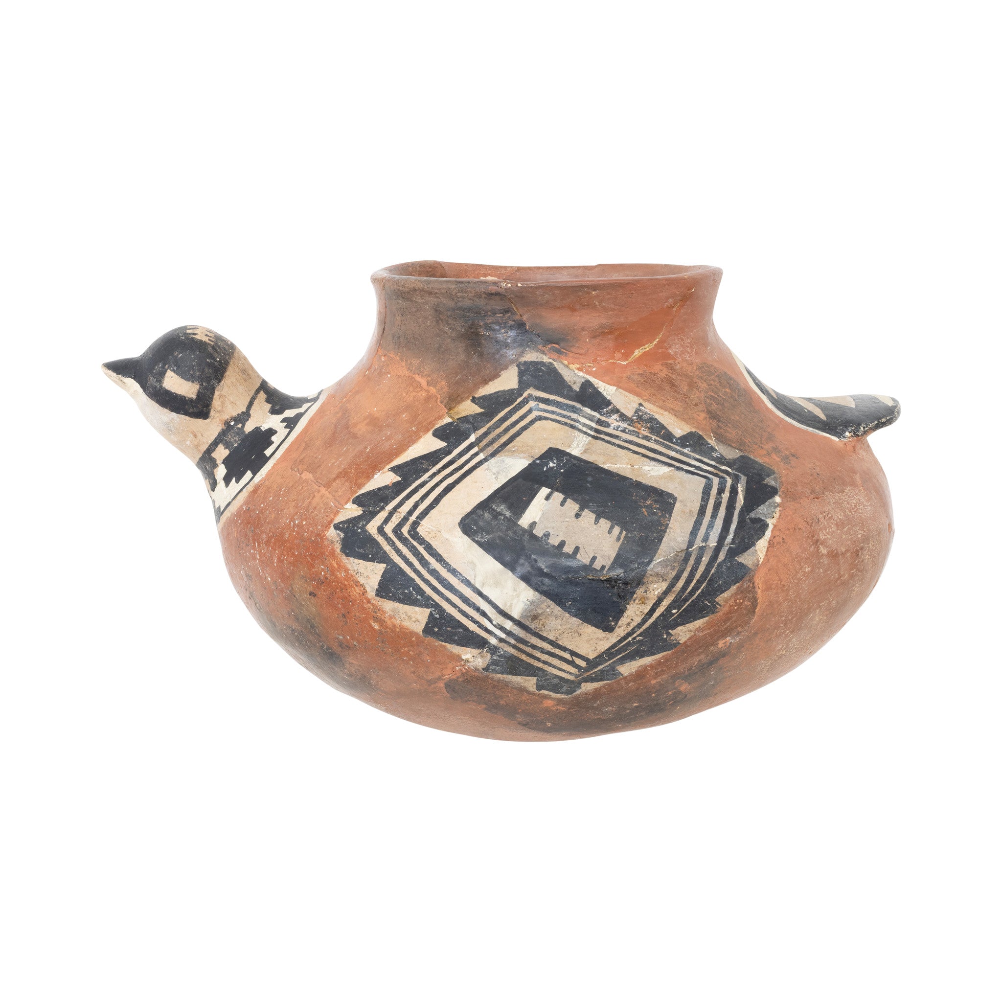 Tonto Polychrome Bird Effigy Pottery