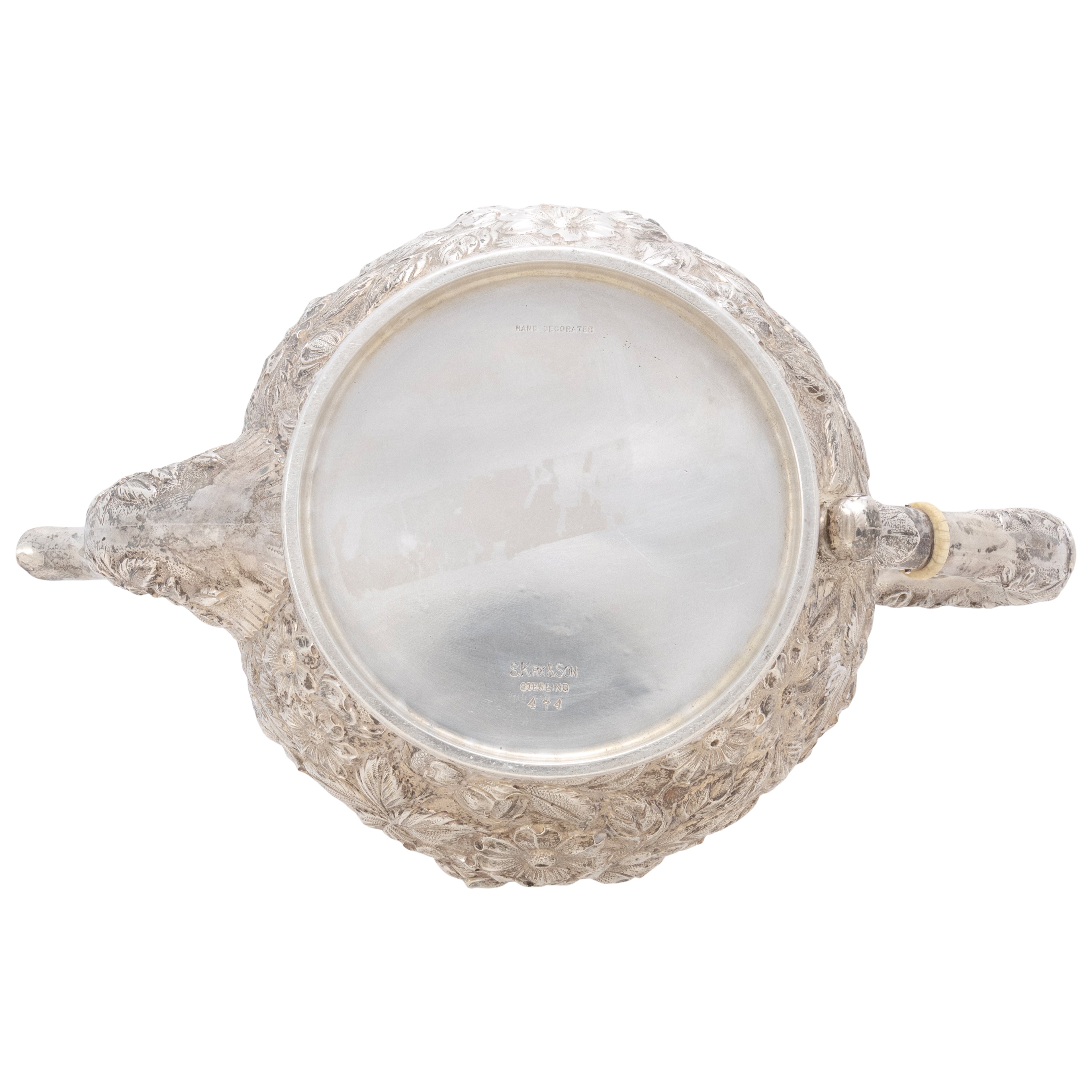 S. Kirk & Son Sterling Tea and Coffee Pot