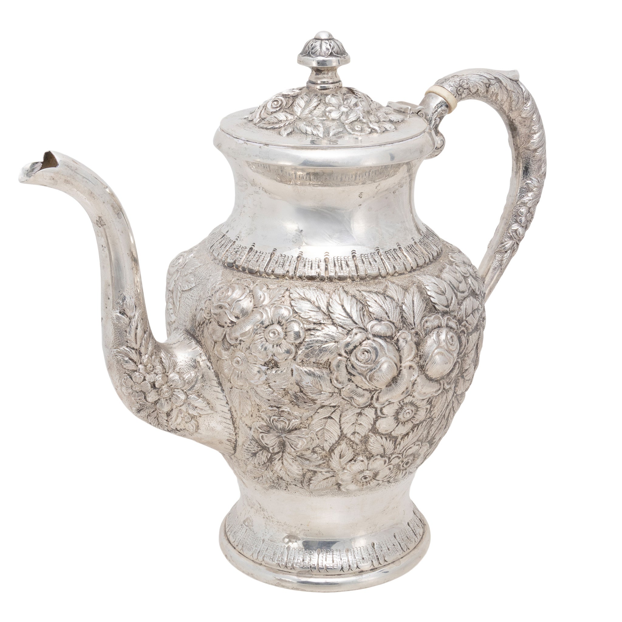 S. Kirk & Son Sterling Tea and Coffee Pot