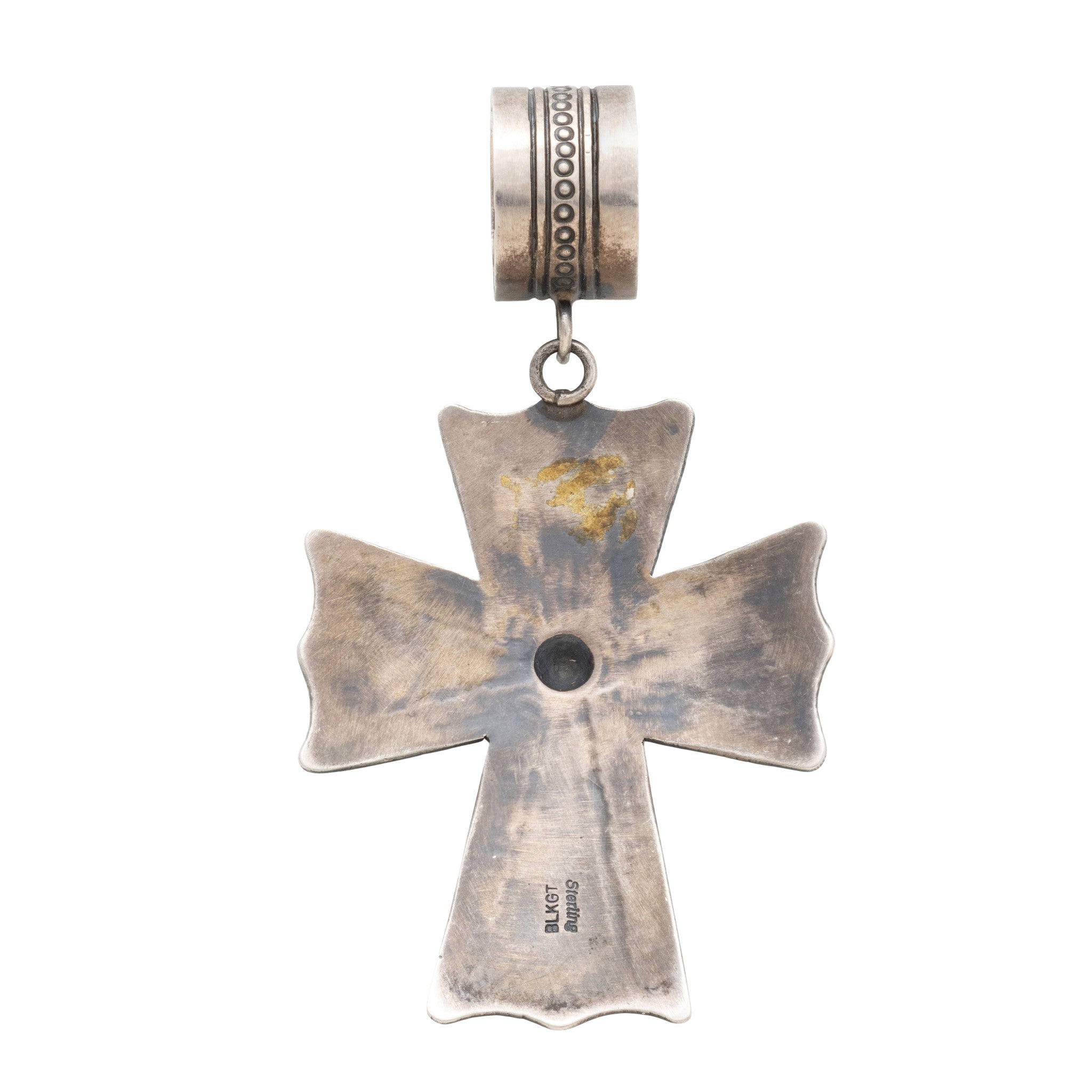 Navajo Sterling Silver Cross Pendant