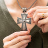 Navajo Sterling Silver Cross Pendant
