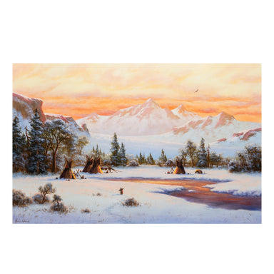 First Snow by Heinie Hartwig, Fine Art, Painting, Landscape