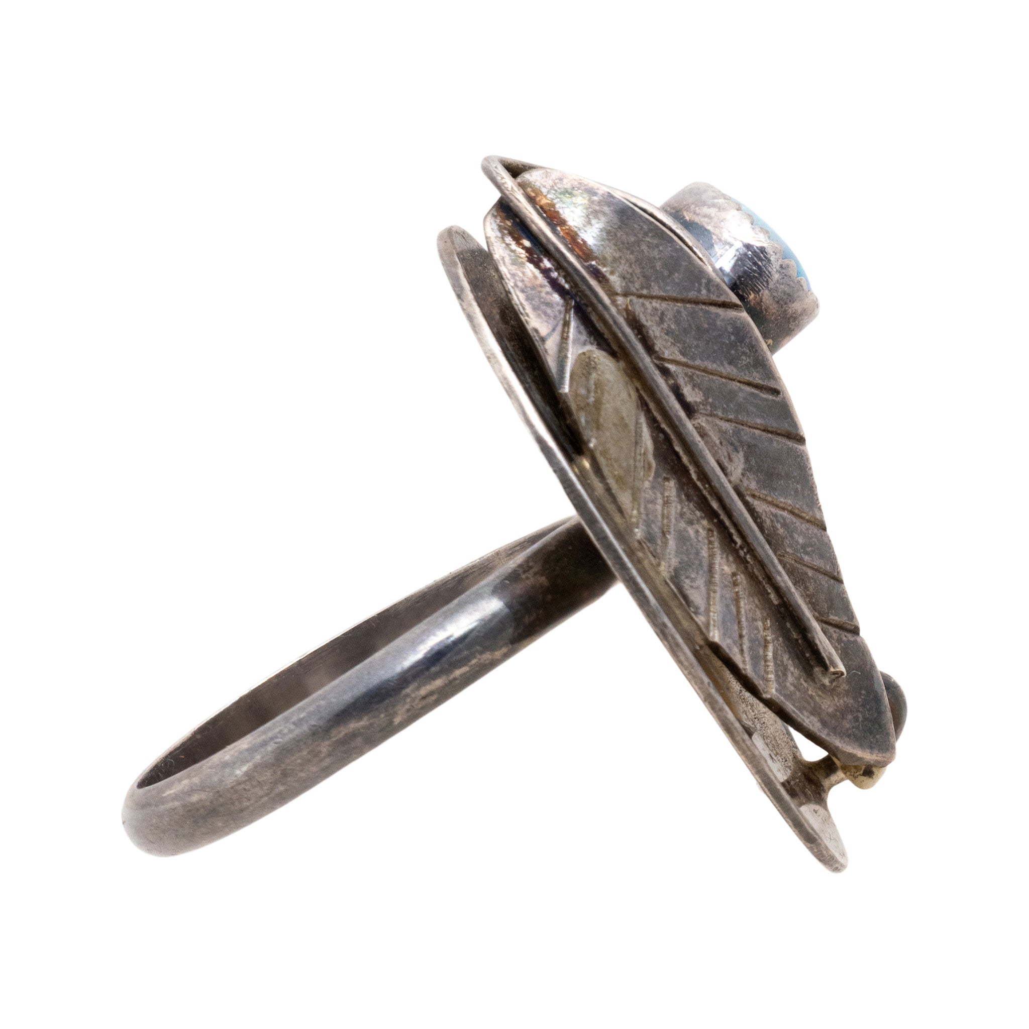 Navajo Bear Claw and Opal Ring