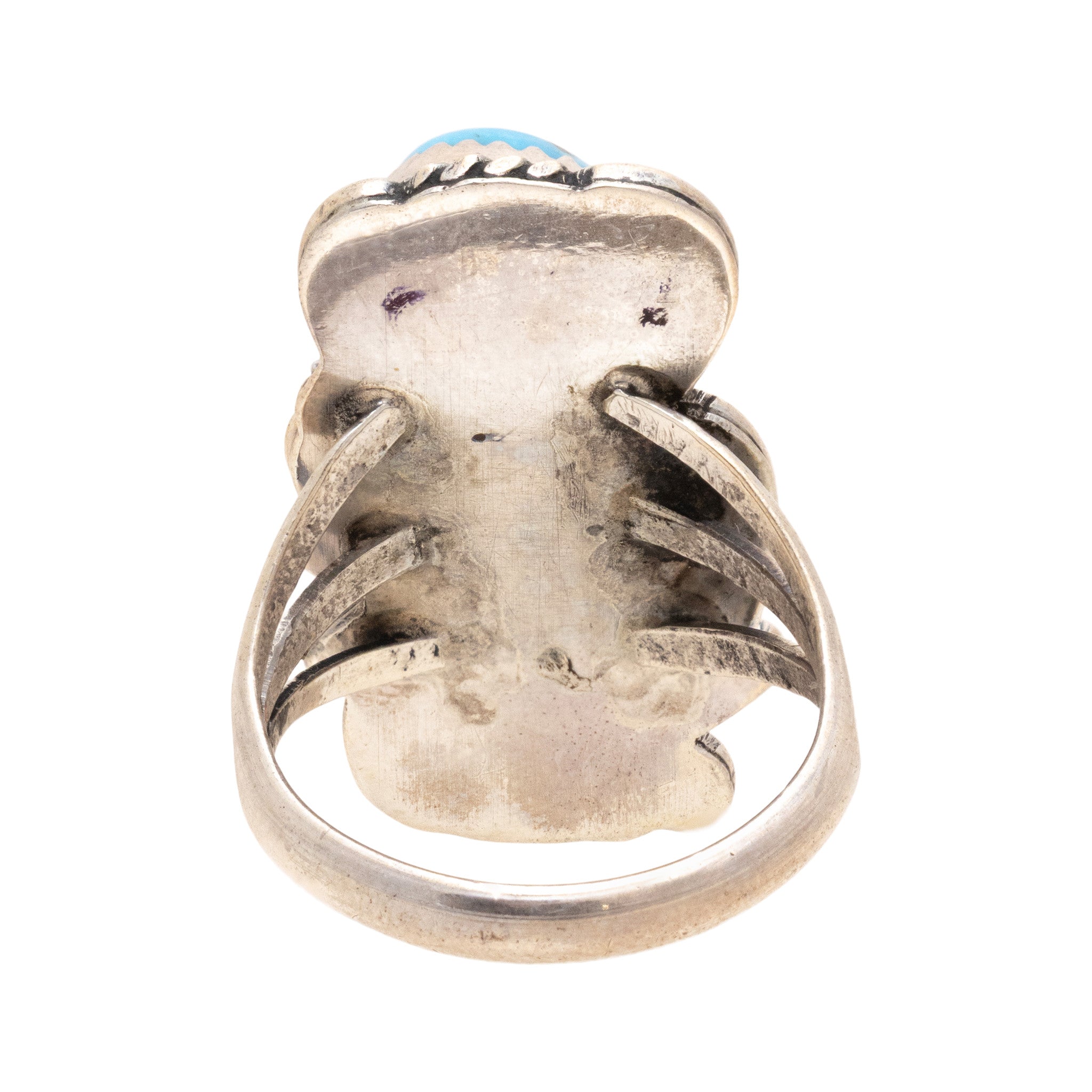 Turquoise and Coral Ring