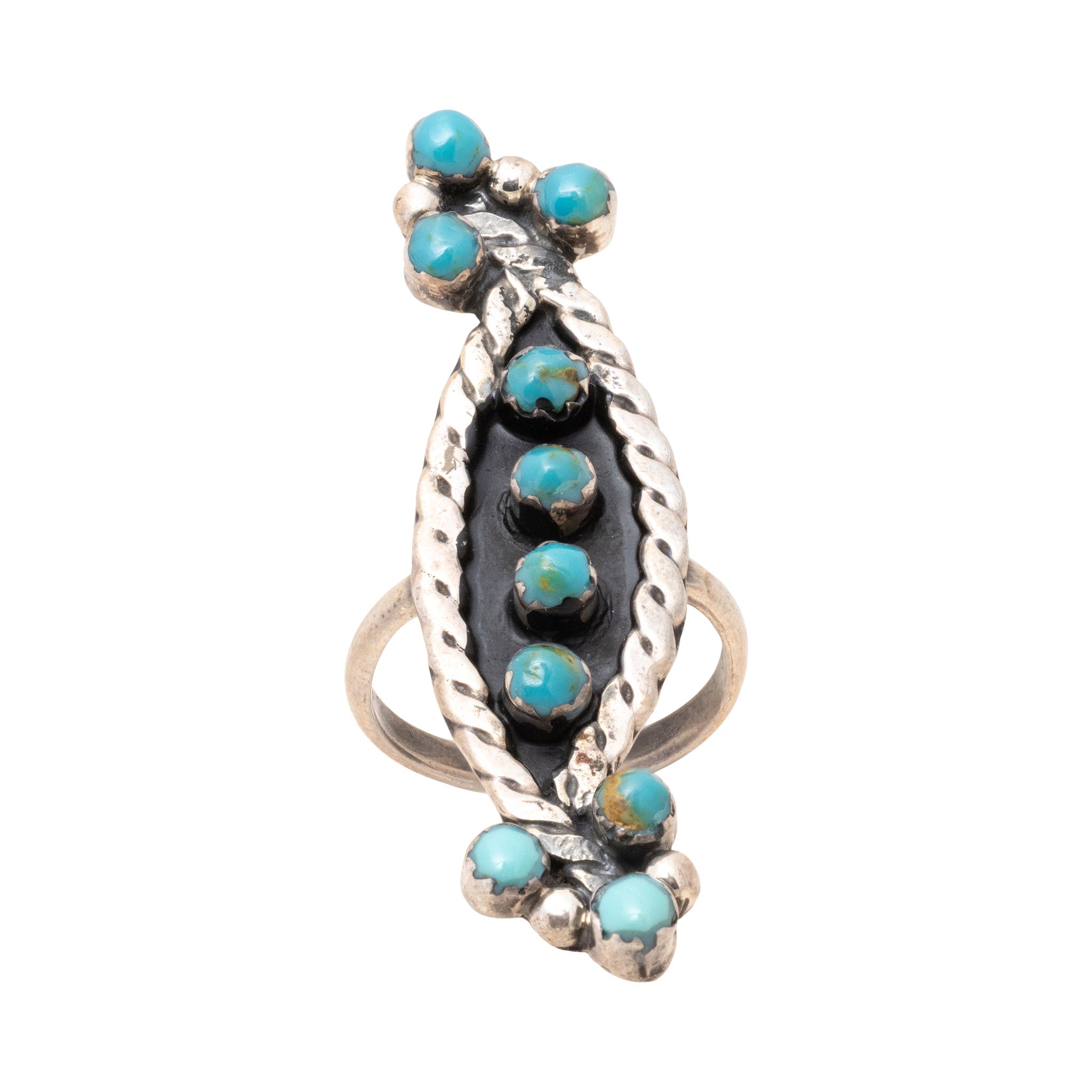 Turquoise Petit Point Ring