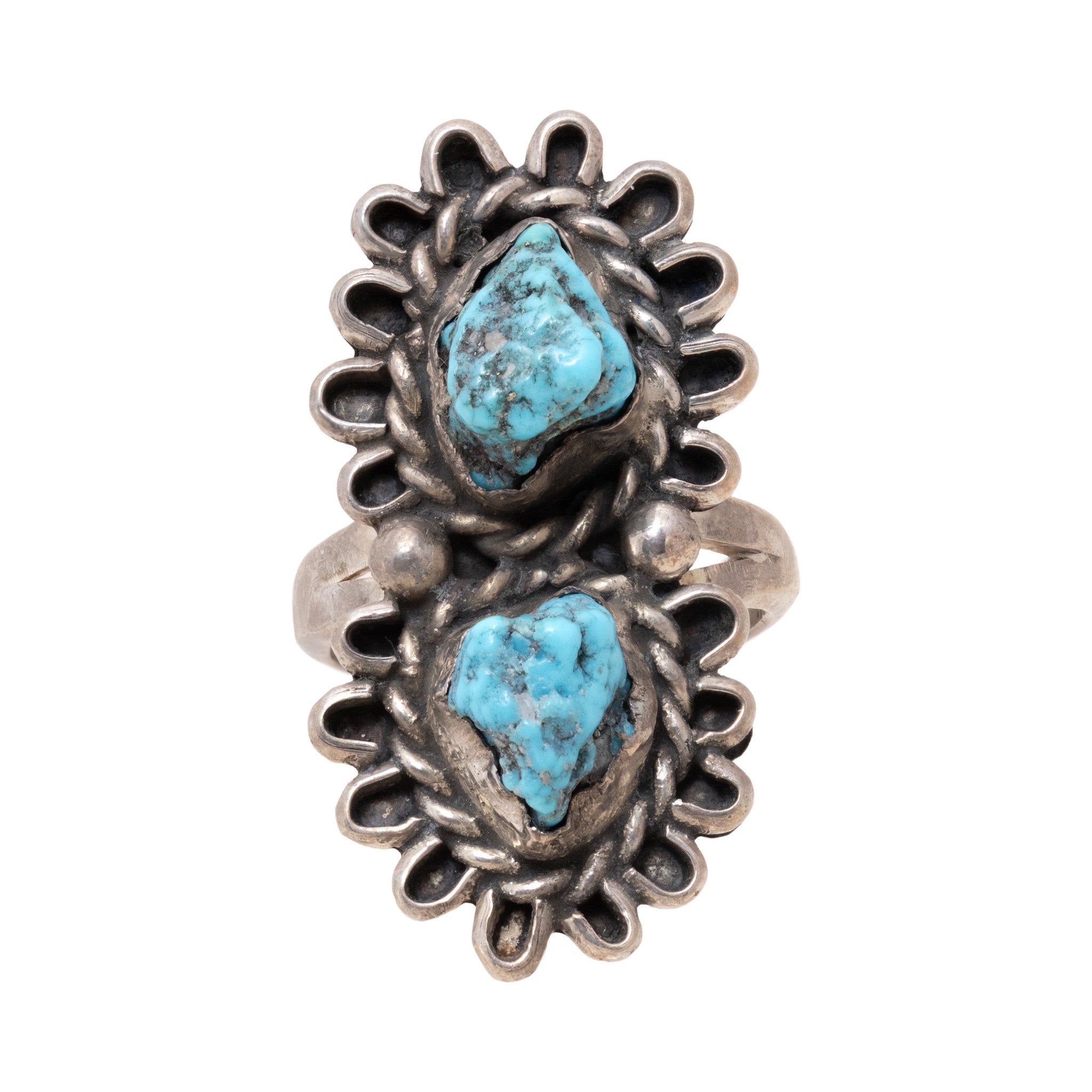 Two-Stone Turquoise Ring