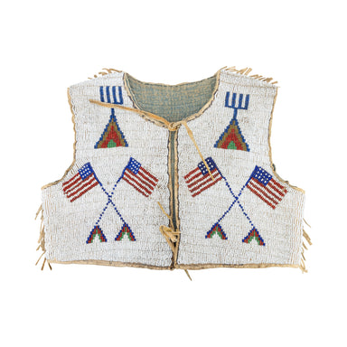 Sioux Child's Patriotic Vest, Native, Garment, Shirt