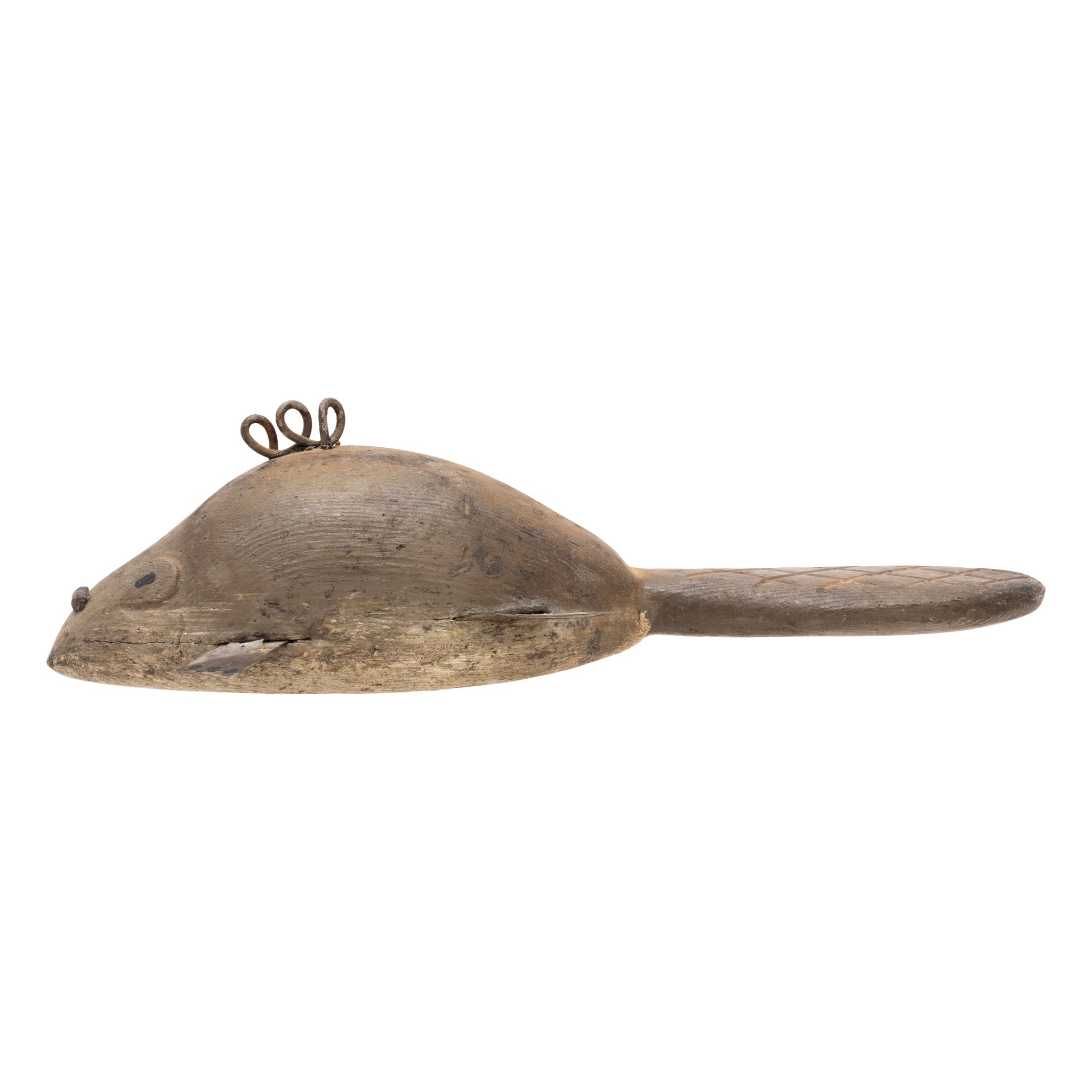 Miniature Beaver Spear Fishing Decoy