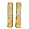 Pair Trench Art Vases, Furnishings, Decor, Trench Art