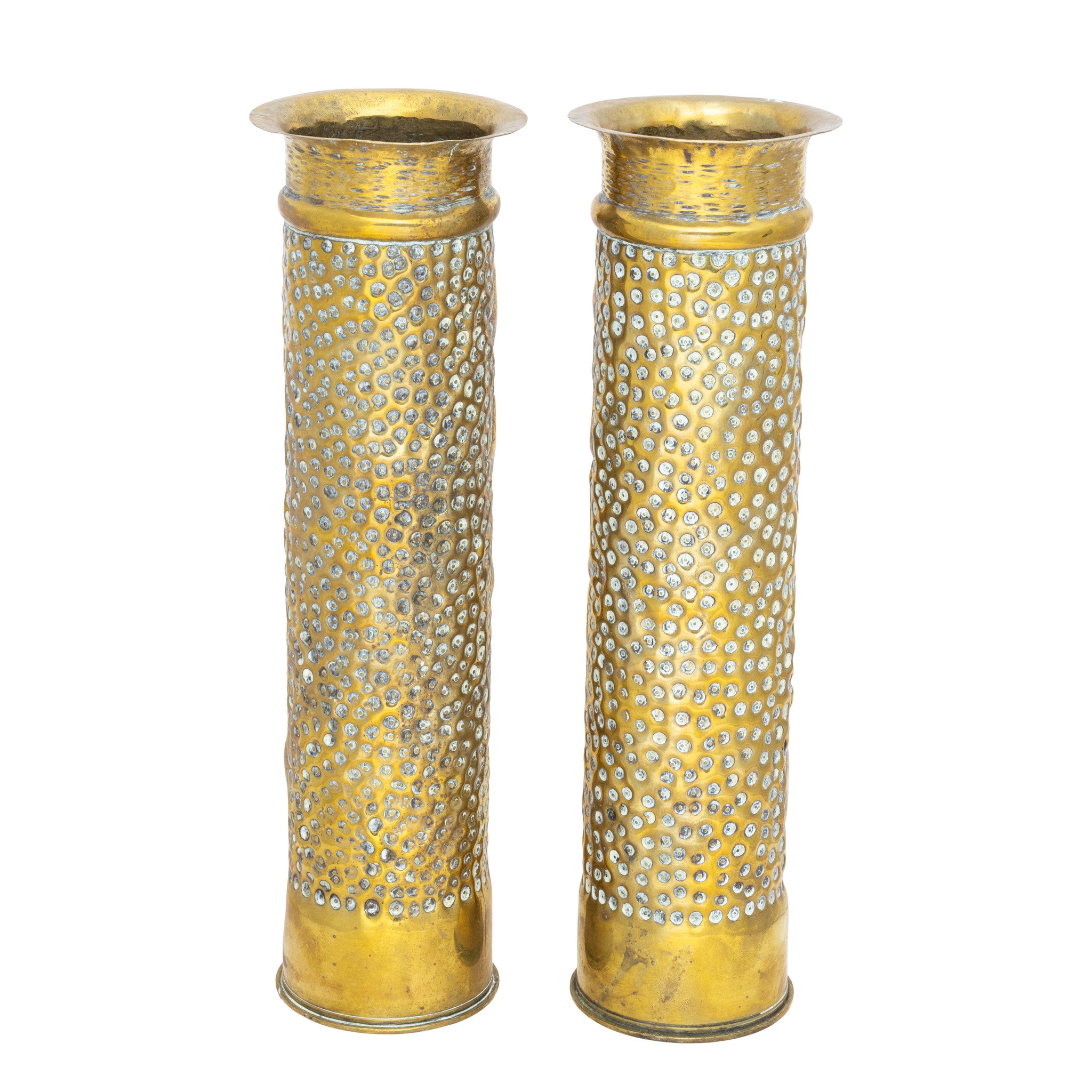 Pair Trench Art Vases