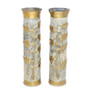 Pair Trench Art Vases, Furnishings, Decor, Trench Art