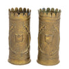 Pair Trench Art Vases, Furnishings, Decor, Trench Art