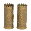 Pair Trench Art Vases, Furnishings, Decor, Trench Art