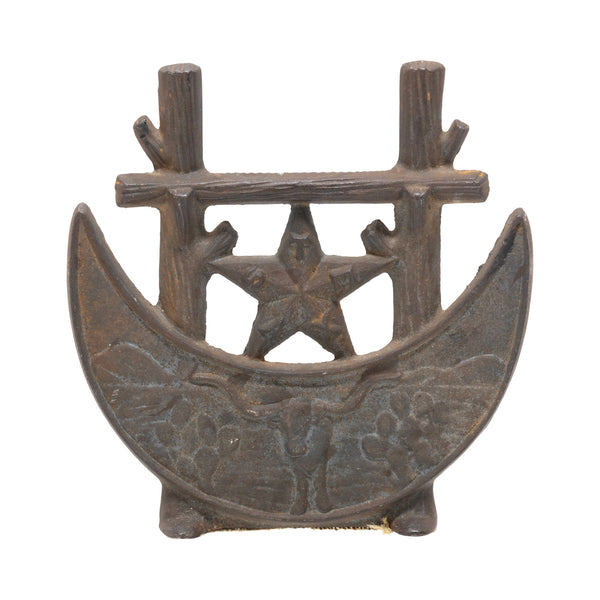 Texas Centennial Iron Boot Scraper, Western, Other, Boot Jack
