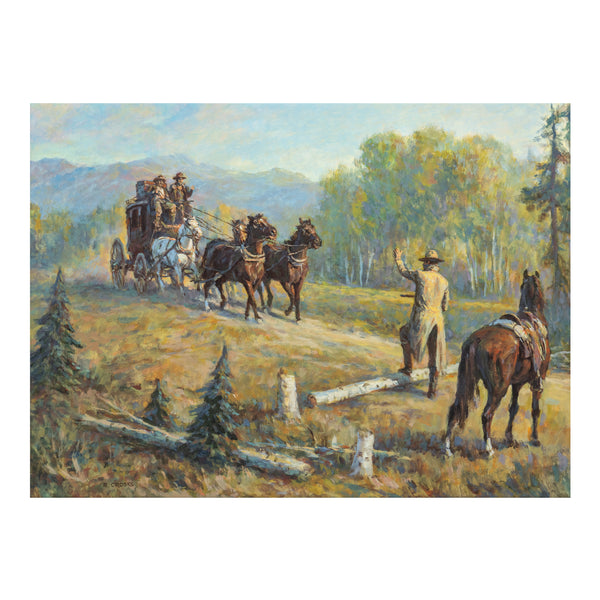 "The Highway Man" by Ron Crooks, Fine Art, Painting, Western