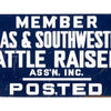 Texas & Southwestern Cattle Raisers Member Sign