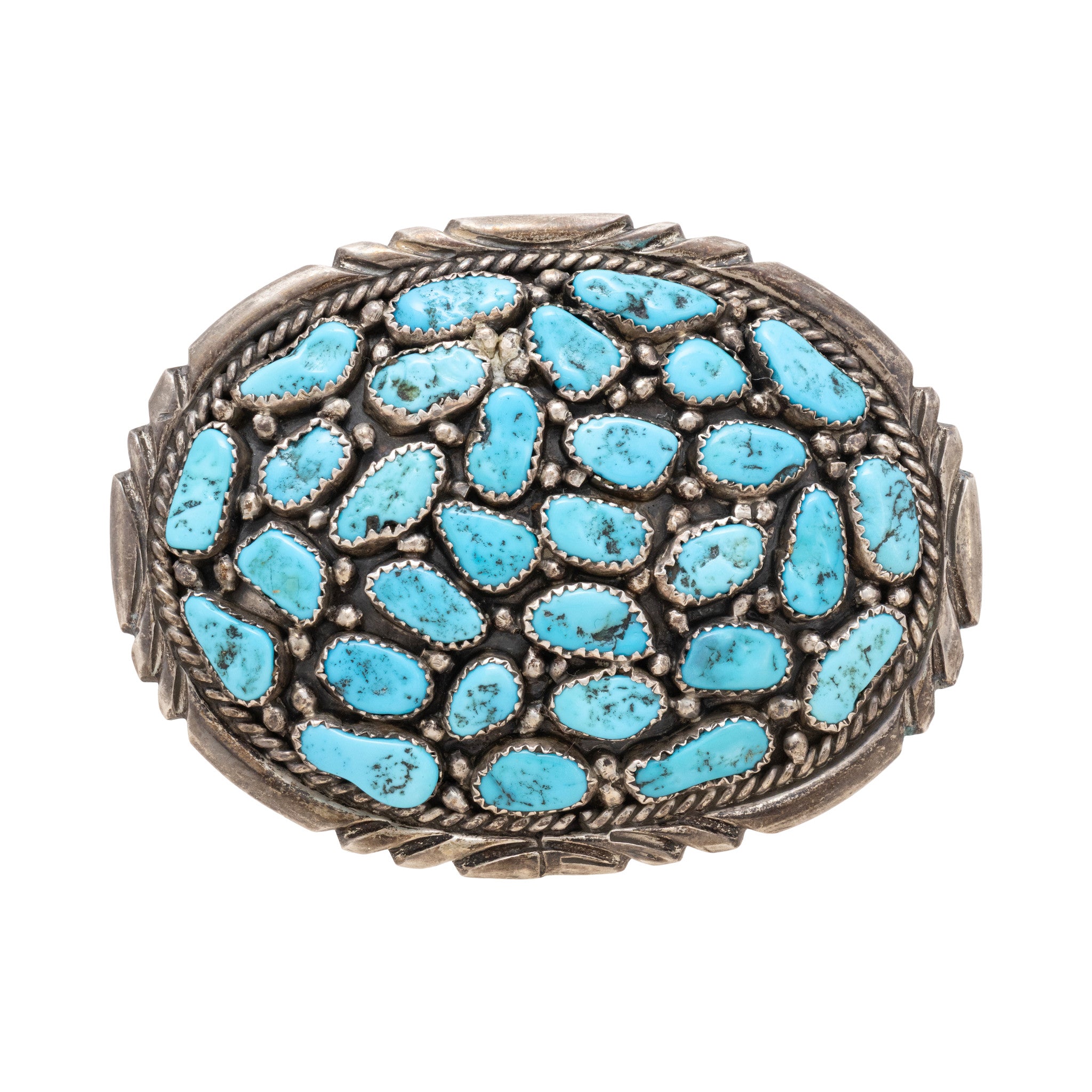 Navajo Turquoise Buckle, Jewelry, Buckle, Native