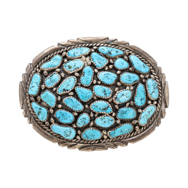 Navajo Turquoise Buckle, Jewelry, Buckle, Native