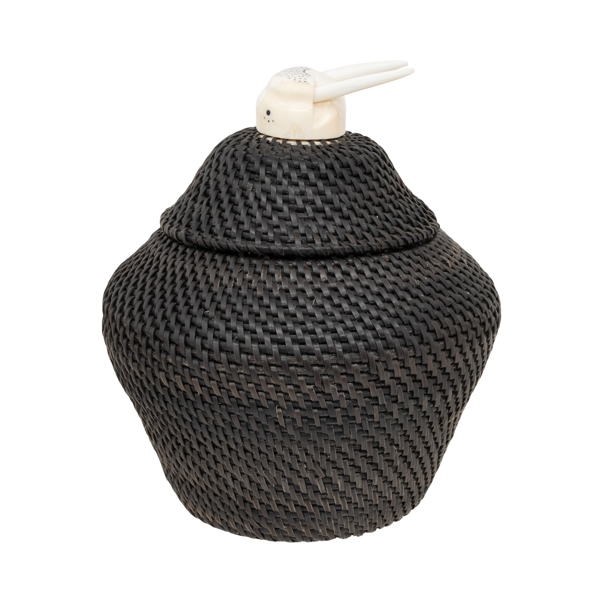 Baleen Basket by Carl E. Hank, Native, Basketry, Vertical