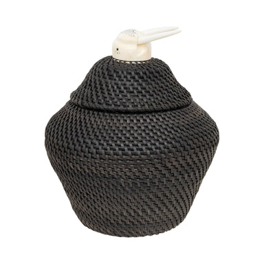 Baleen Basket by Carl E. Hank, Native, Basketry, Vertical