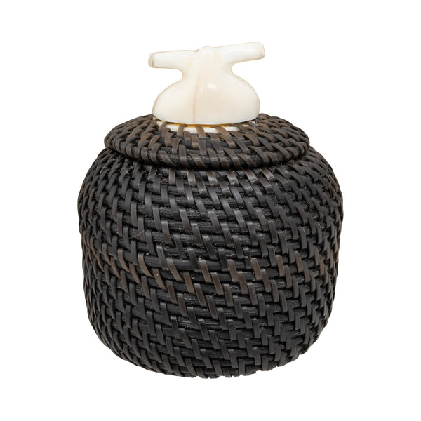 Baleen Basket by Carl E. Hank, Native, Basketry, Vertical