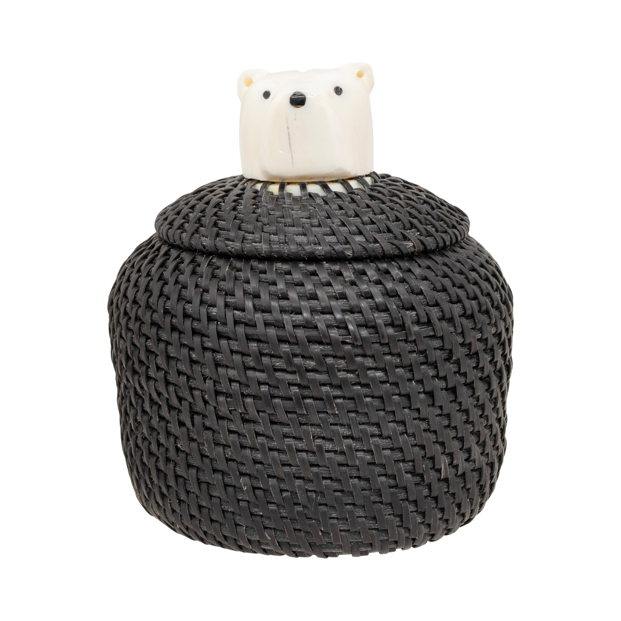 Baleen Basket by Carl E. Hank, Native, Basketry, Vertical