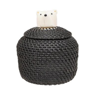 Baleen Basket by Carl E. Hank, Native, Basketry, Vertical