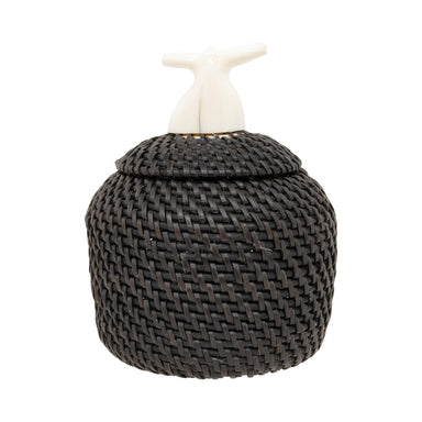 Baleen Basket by Carl E. Hank, Native, Basketry, Vertical