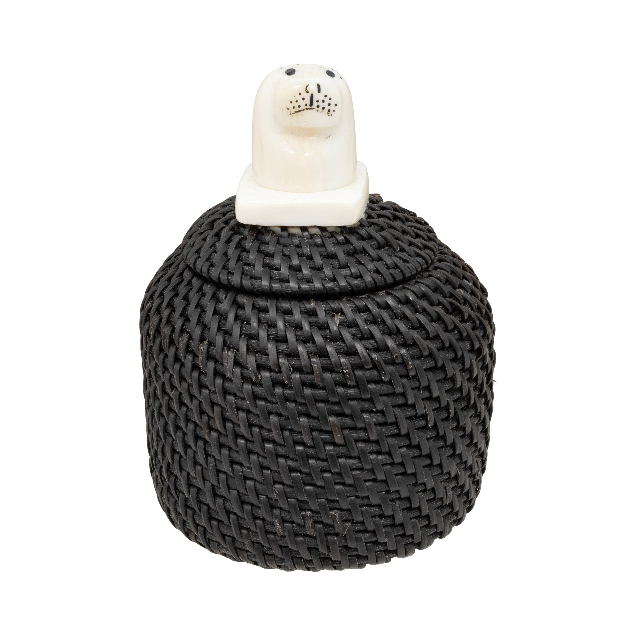 Baleen Basket by Carl E. Hank, Native, Basketry, Vertical