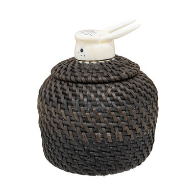 Baleen Basket by Carl E. Hank, Native, Basketry, Vertical