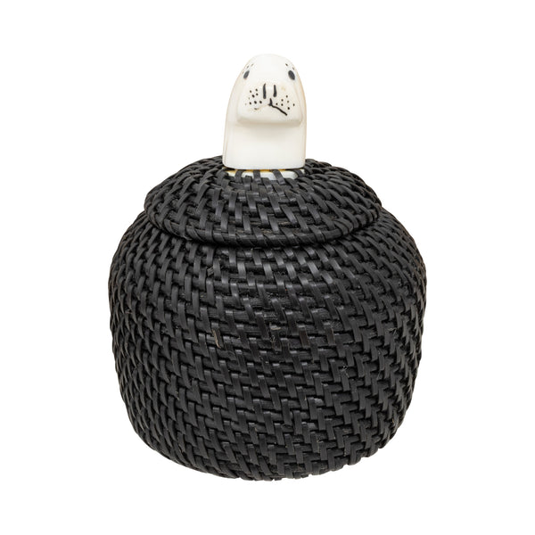 Baleen Basket by Carl E. Hank, Native, Basketry, Vertical