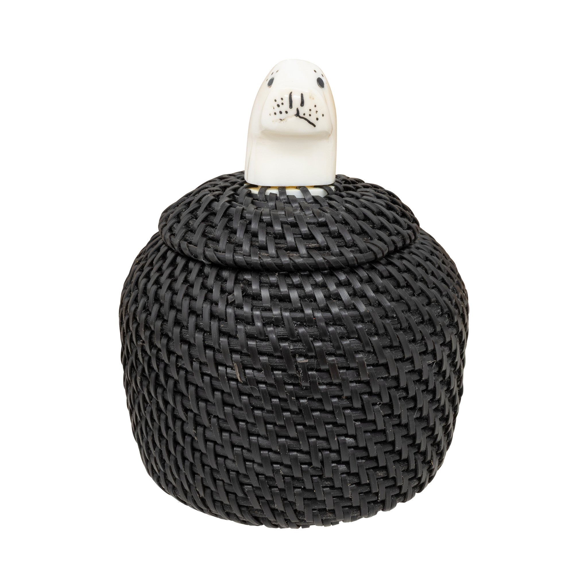 Baleen Basket by Carl E. Hank, Native, Basketry, Vertical