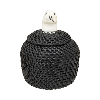 Baleen Basket by Carl E. Hank, Native, Basketry, Vertical