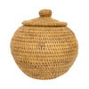 Alaskan Lidded Basket, Native, Basketry, Vertical