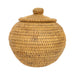 Alaskan Lidded Basket, Native, Basketry, Vertical