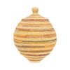 Alaskan Lidded Basket by Betty Matthew, Native, Basketry, Vertical