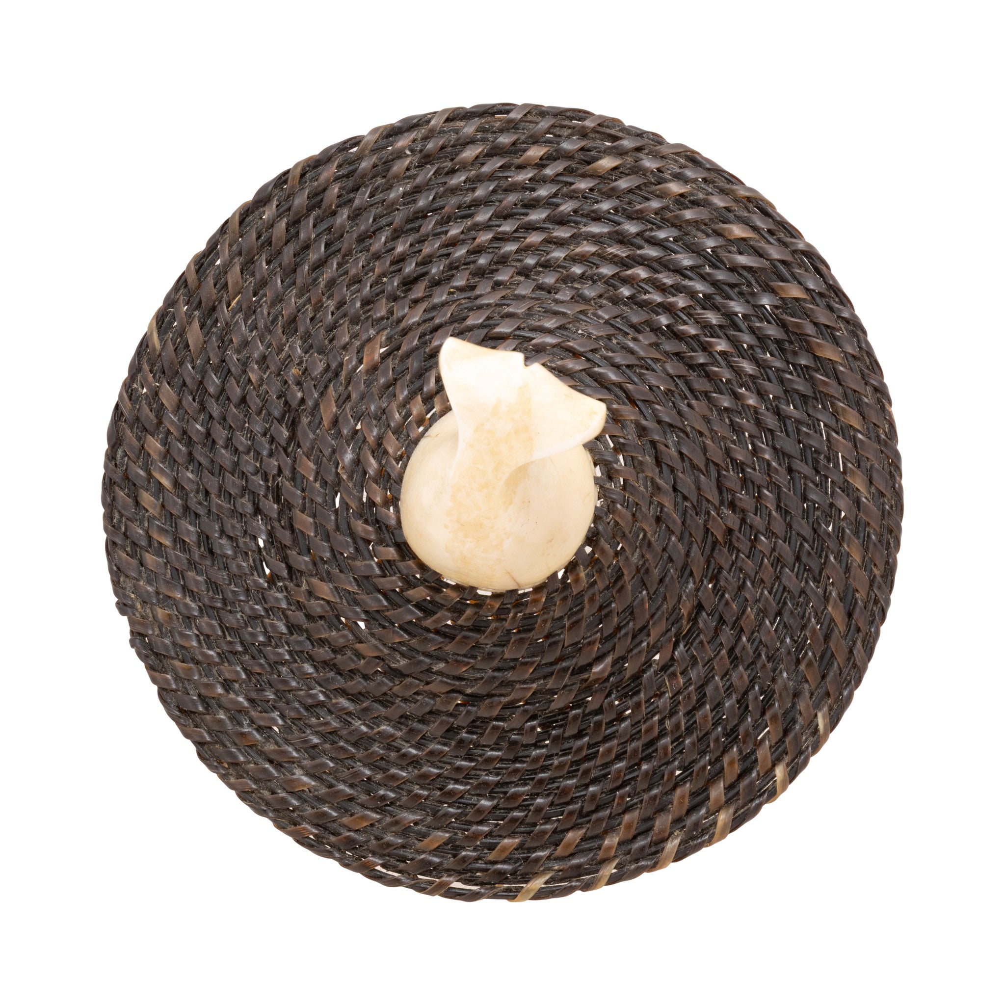 Alaskan Lidded Baleen Basket by John Long Sr.