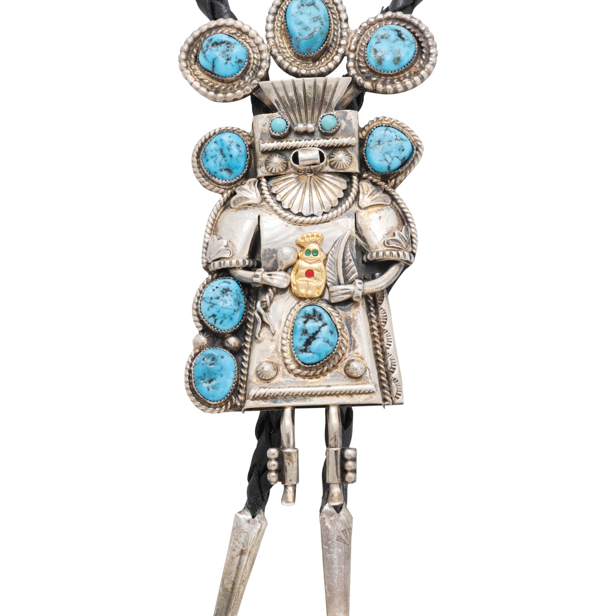 Navajo Turquoise Kachina Bolo