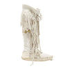 Puyallup White Deer Skin Dress and Moccasins