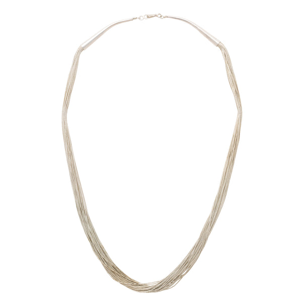 Navajo Liquid Silver Chain, Jewelry, Necklace, Native