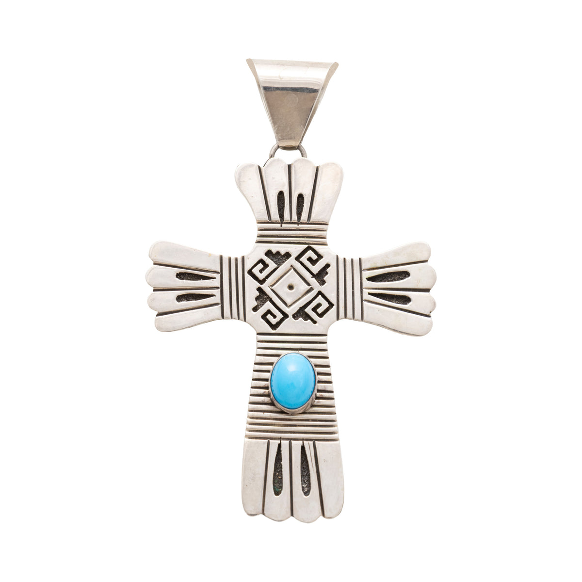 Southwest Turquoise Cross Pendant — Cisco's Gallery
