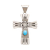Southwest Turquoise Cross Pendant, Jewelry, Necklace, Native