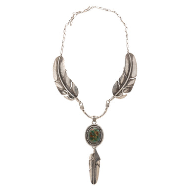 Navajo Feather Necklace, Jewelry, Necklace, Native