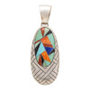 Pueblo Multi Stone Pendant, Jewelry, Necklace, Native