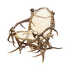 Elk Antler and Rawhide Armchair