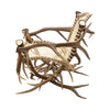 Elk Antler and Rawhide Armchair